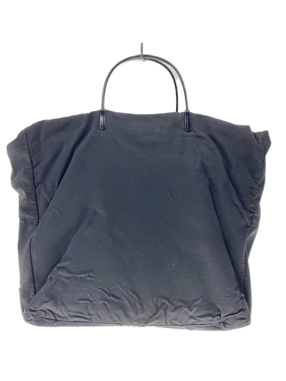 Prada Triangle Tote Tessuto Saffiano Bag Black